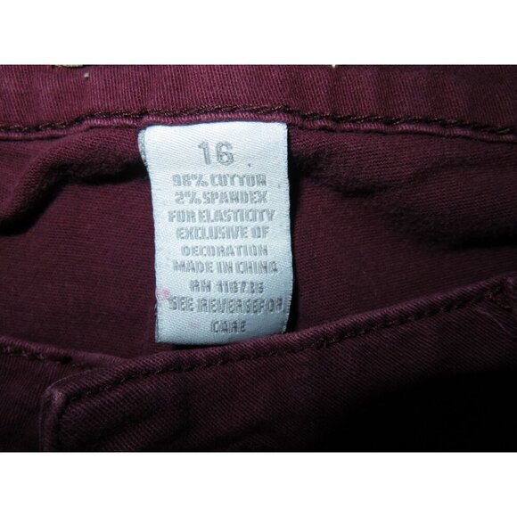 ZOO Fuchsia Denim Jeans High Waist size 16 inseam 28.5 - Picture 5 of 6